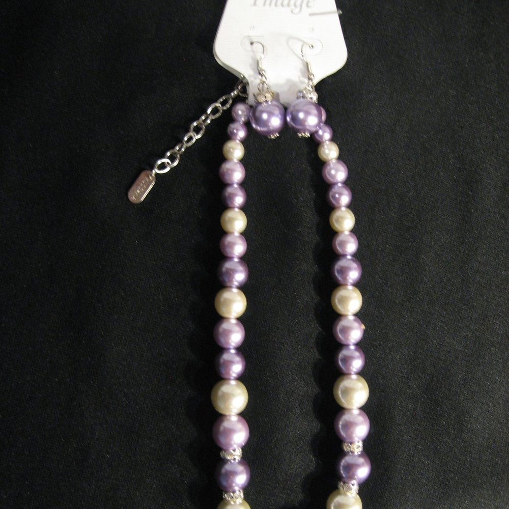 KISSAKA RHINESTONE & BEAD CHOKER & EARS NWT